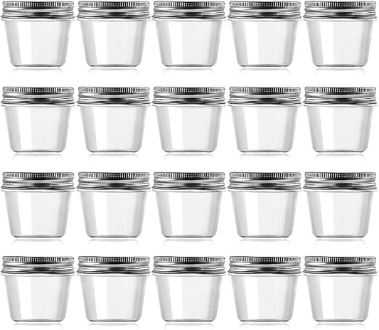 novelinks 4 oz Clear Plastic Jars by novelinks