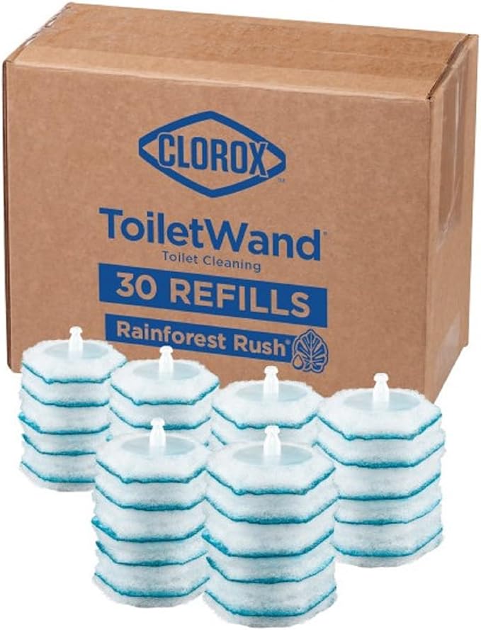Clorox ToiletWand Disinfecting Refills, Rainforest Rush, Dorm Room Essentials by Clorox