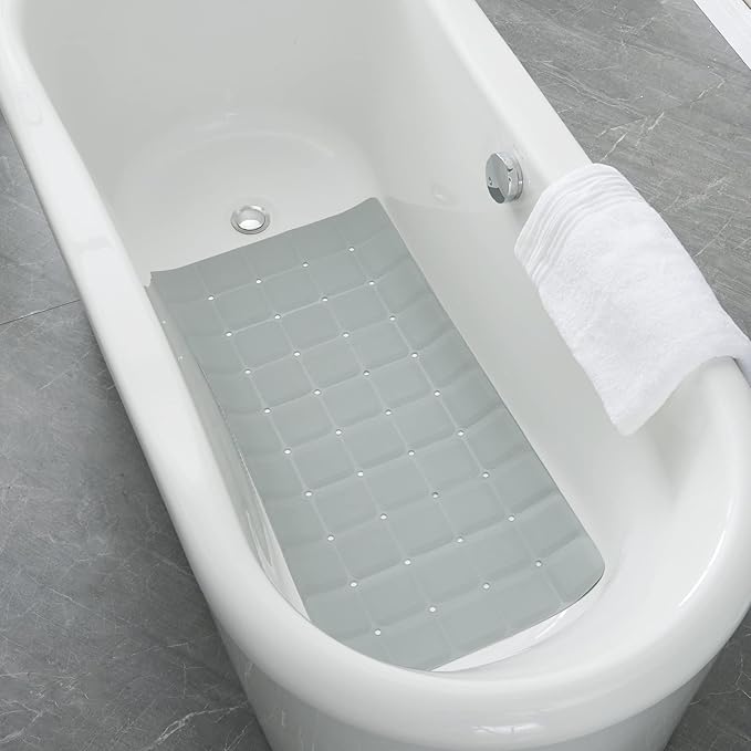 Foldable Silicone Bathtub Mat: Jumbo Size Heavy Duty Safety Bath Mat - Image 5