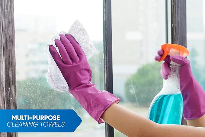 100% Cotton Terry Towels Cleaning Cloths Pack of 250 White Cotton Terry Cloth - Image 3