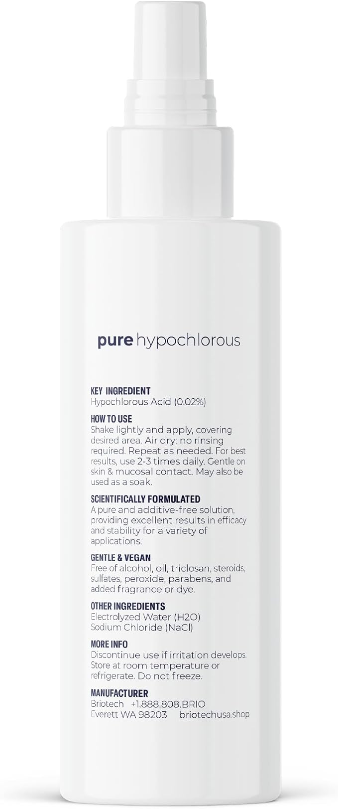 BRIOTECH Pure Hypochlorous Acid Spray and Cleanser, Original Premium HOCl - Image 9
