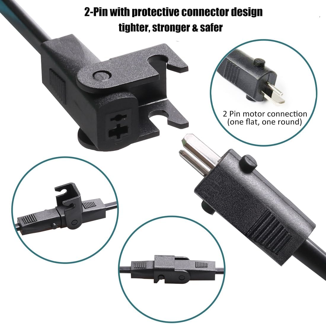 ttmagic Universal Recliner Power Supply, AC/DC Recliner Adapter 100-240V, 29V 2A Power Supply Transformer 2-Pin Connector, Replacement Power Cord for Lift Chair/Electric Sofa, Fits Lazy Boy, OKIN