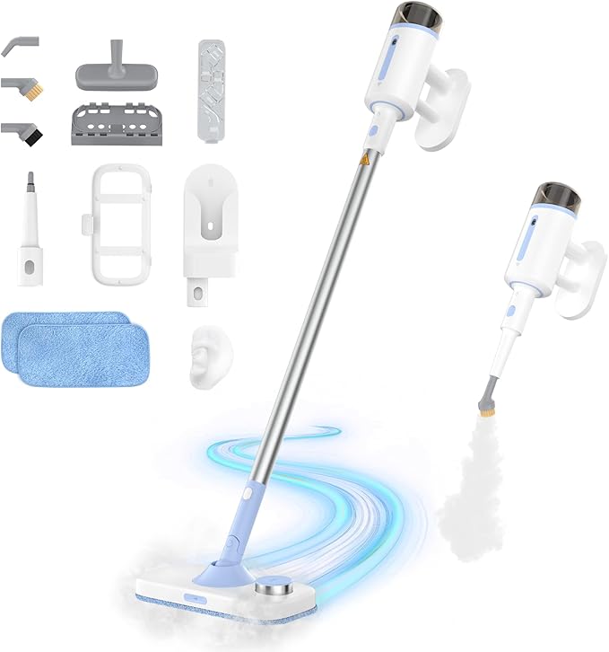 Steam Mop for Floor Cleaning, 7 in 1 Floor Steamer by Munoje