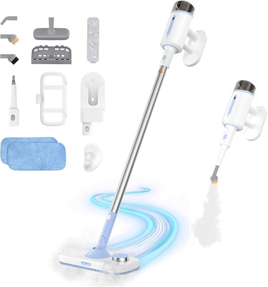 Steam Mop for Floor Cleaning, 7 in 1 Floor Steamer by Munoje