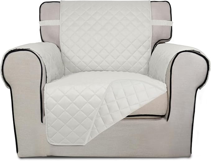 PureFit Reversible Quilted Sofa Cover, Water Resistant Slipcover Furniture by PureFit