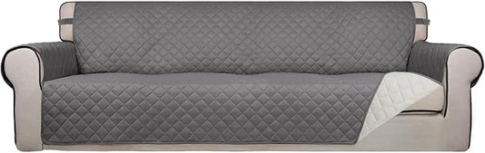 PureFit Reversible Quilted Sofa Cover, Water Resistant Slipcover Furniture by PureFit