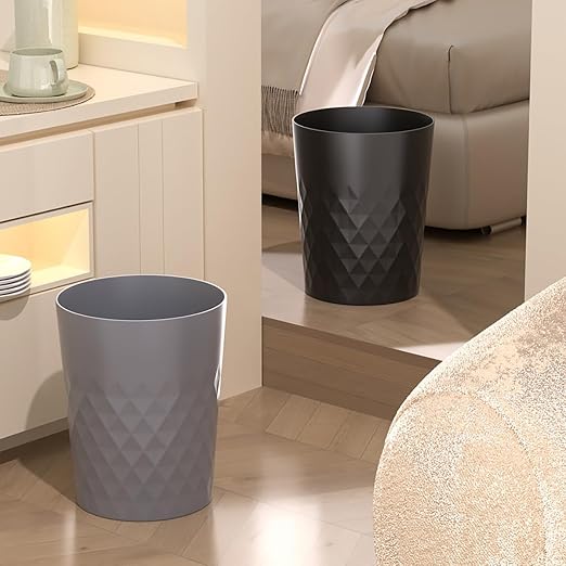 Small Bathroom Trash Can 2 Pack 1.8 Gallon Garbage Can Waste Basket Recycling - Image 8