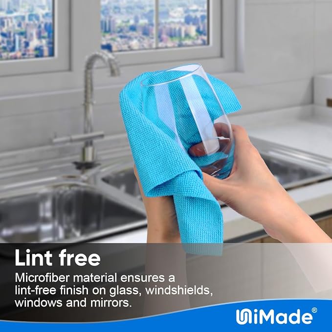 Microfiber Cleaning Cloth, 200PK Reusable Shop Rags Bulk Microfiber Cleansing - Image 4