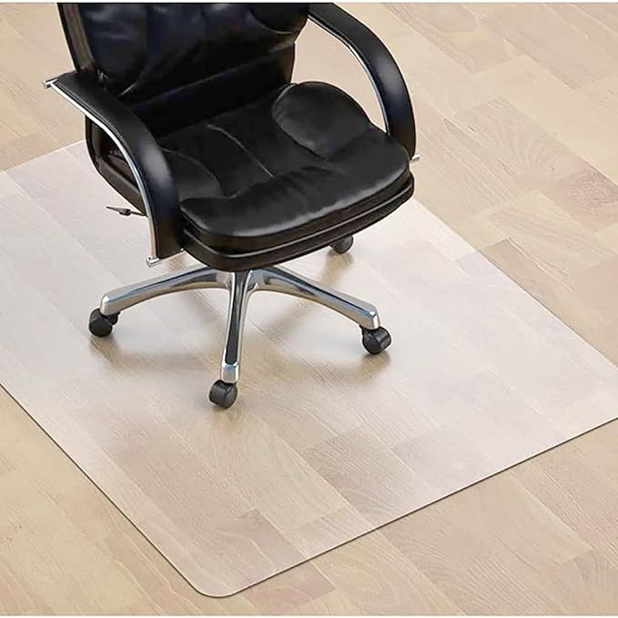 SALLOUS Clear Chair Mat, Vinyl Desk Chair Mat Protector by SALLOUS