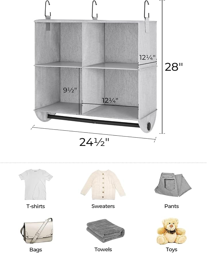 StorageWorks Hanging Closet Organizer - Image 3