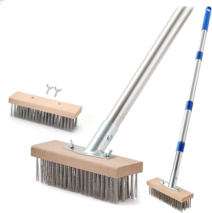 MAXMAN Stainless Steel Floor Scrubber Scrub Brush by MAXMAN