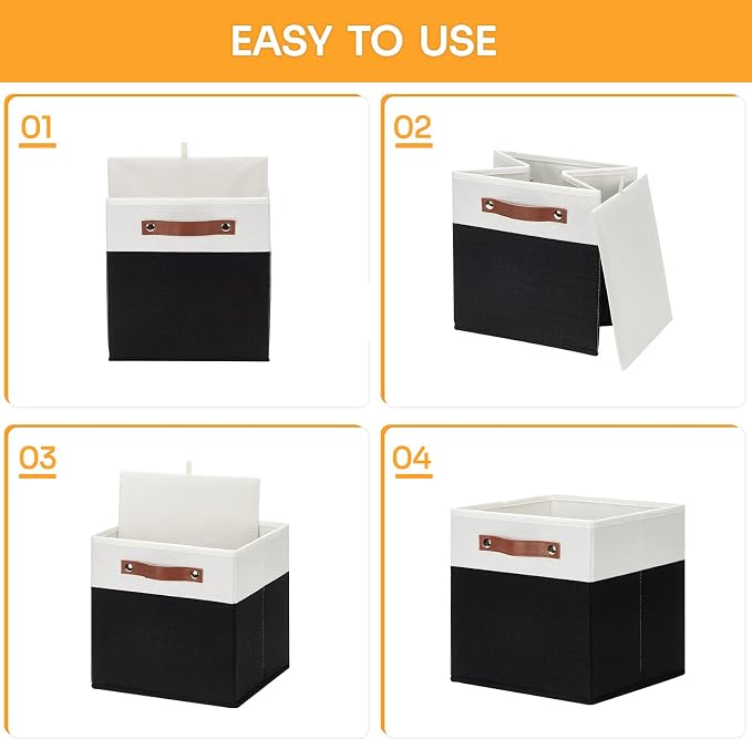 DULLEMELO Storage Cubes 11 inch, Cube Storage Bins - Image 6