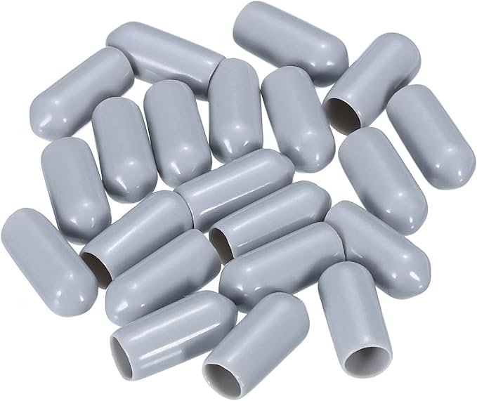 uxcell 20pcs Rubber End Caps 6mm ID Vinyl PVC Round Tube Bolt Cap Cover Screw - Image 4