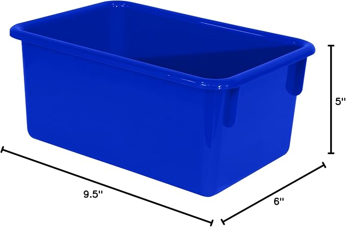 Wood Designs Cubby Storage Bin, Heavy Duty Plastic Containers - Image 7