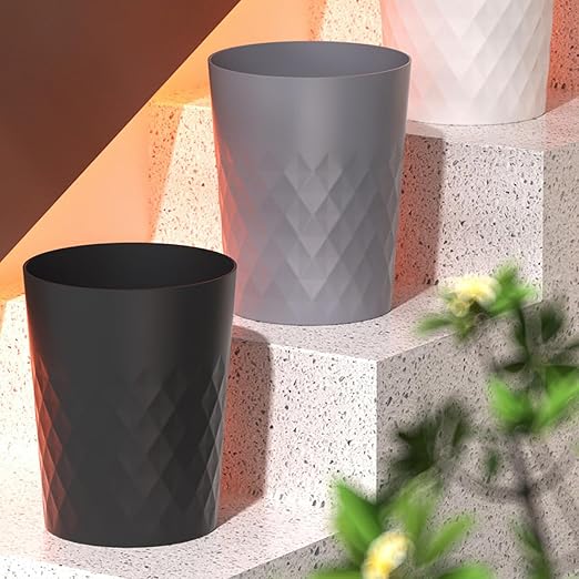 2 Pack Small Trash Can 1.8 Gallon Bathroom Garbage Can Waste Basket Recycling - Image 3
