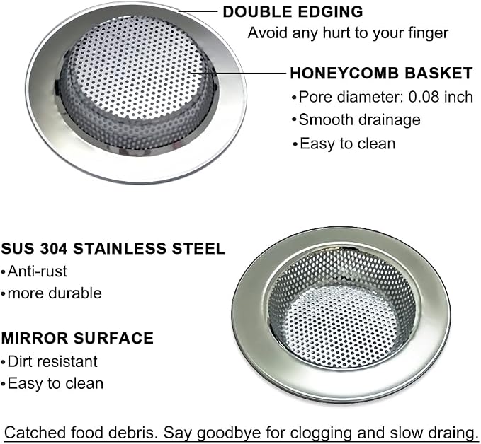 4-Piece Kitchen Sink Strainers - Image 3