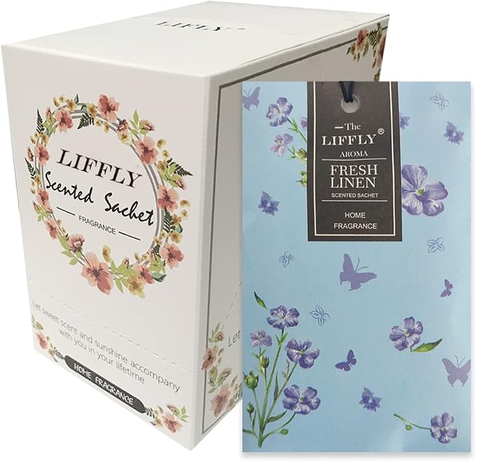 14 PCS Fresh Linen Scented Sachets Bags by LIFFLY