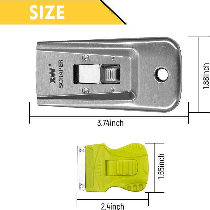 XW 7-Pack Razor Scraper Set, Extra 22 PCS Razor Blades Included - Image 4