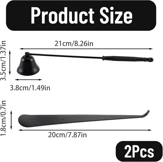 2-Piece Candle Snuffer with Wick Dipper, Candle Snuffer, Brass Candle Snuffer - Image 2