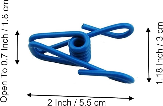 30 Pcs 2 Inch 10 Different Random Colors Chip Clips, PVC Coating High - Image 5