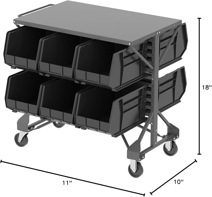 Akro-Mils 30260 AkroBins Plastic Storage Bins, Space-Saving Stackable Bins - Image 8