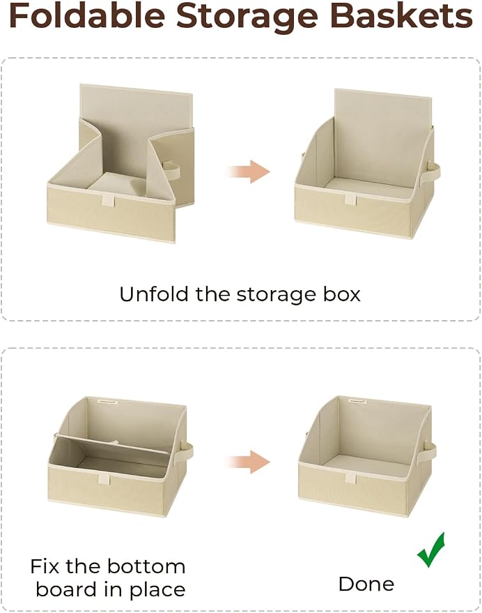 StorageWorks Closet Storage Bins, Trapezoid Organizer Box - Image 5
