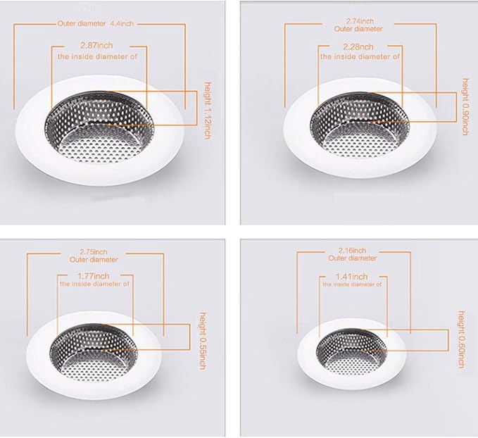 Shower Drain, Bathtub Drain Cover, Sink Tub Drain Stopper, Sink Strainer - Image 2