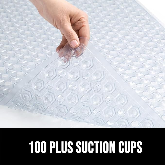 GORILLA GRIP Patented Square Shower Stall Mat, Small Bathtub Floor Mats - Image 7
