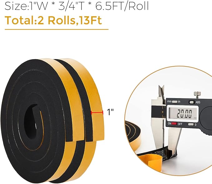 13 Feet Weather Stripping Door Seal, Window Insulation - Image 3