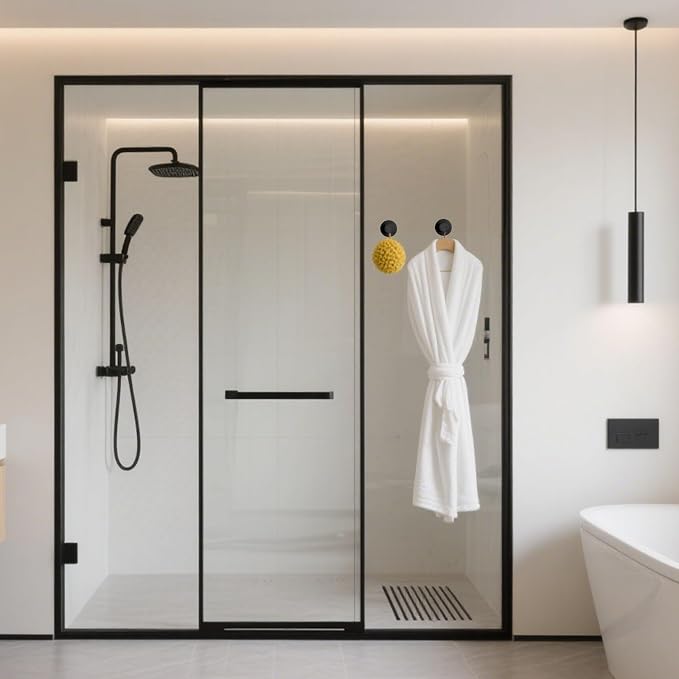 4 Pcs Suction Cup Hooks for Shower，Removable Hooks，Towel Hook，Suction Hook for - Image 3