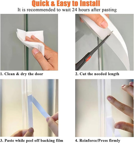 Dstorelhp Upgraded Weather Stripping, No Residue Door Draft Stopper, Silicone - Image 2