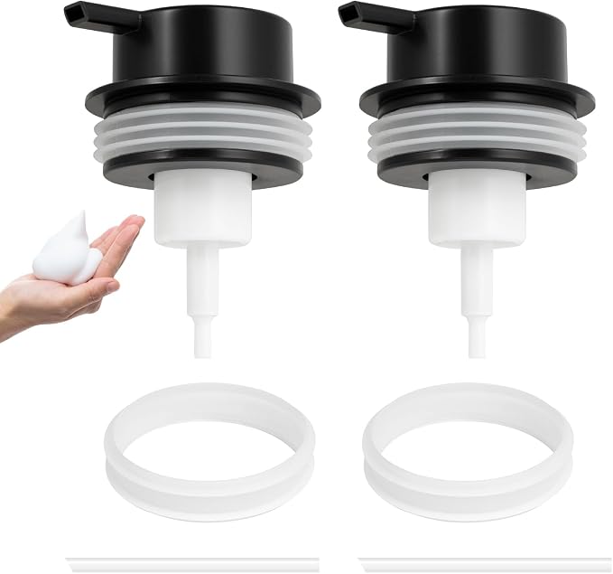 Foam Soap Dispenser Pump 2pcsHead Replacement Spare Plastic Pump Bathroom by TOOZFO