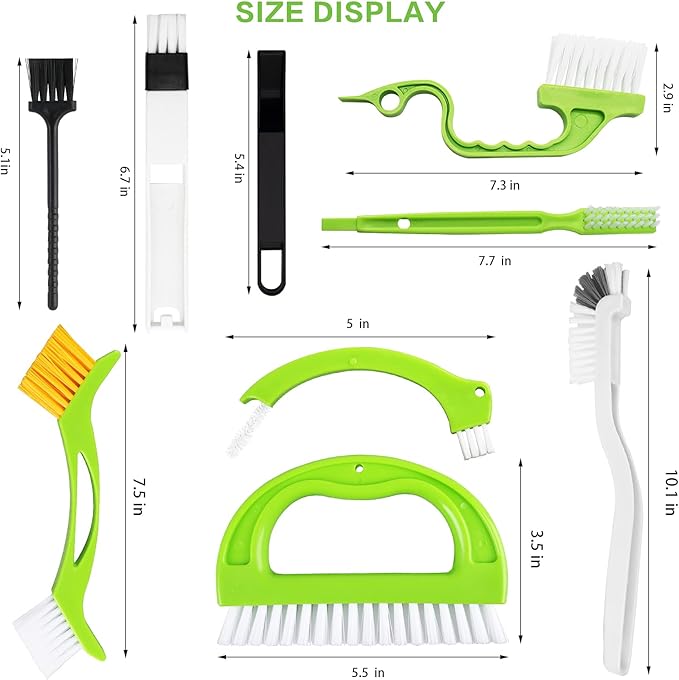 8 Pack Grout Cleaner Brush, Hand-held Groove Gap Cleaning Tools Tile Joint - Image 7