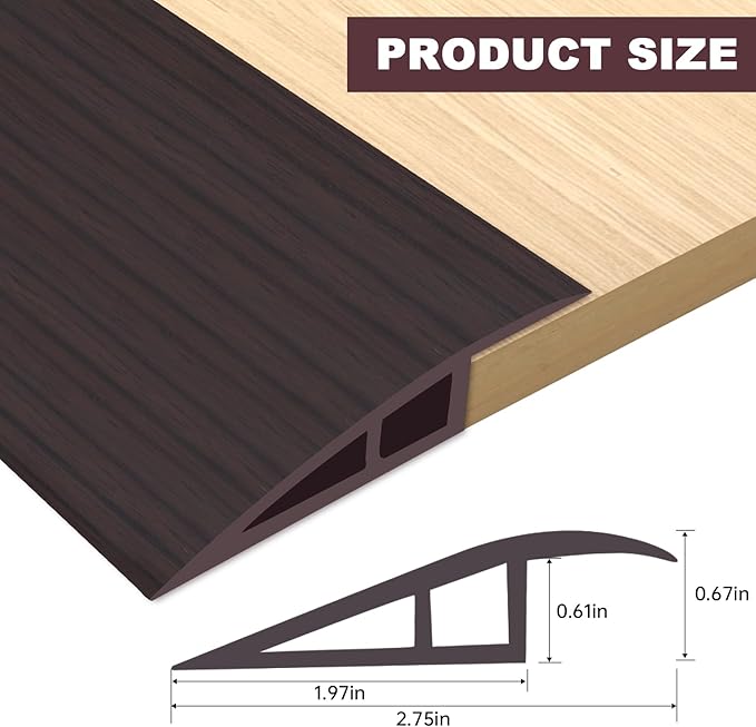 Vinyl Door Threshold Flooring Transition Strip Self Adhesive Carpet Edging Strip - Image 6