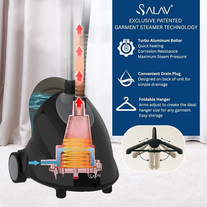SALAV GS18-DJ Standing Garment Steamer - Image 8
