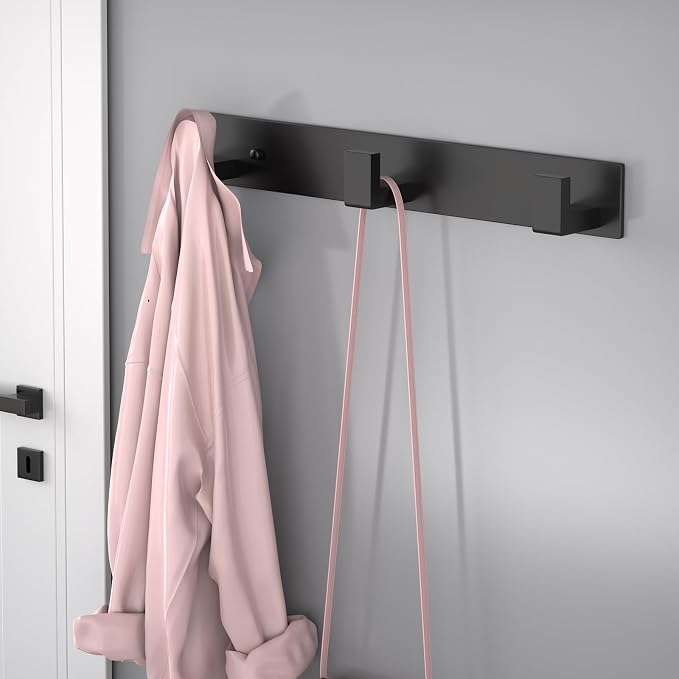 PMMASTO Coat Rack Wall Mount, Coat Hooks Wall Hooks - Image 3