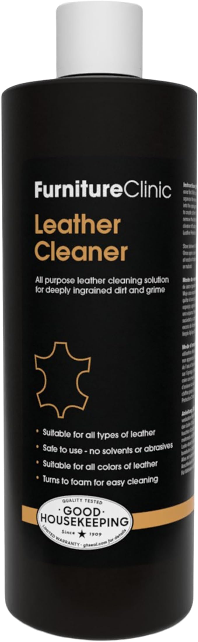 Furniture Clinic Leather Cleaner | Non-Toxic | Removes Dirt & Grime | by FurnitureClinic