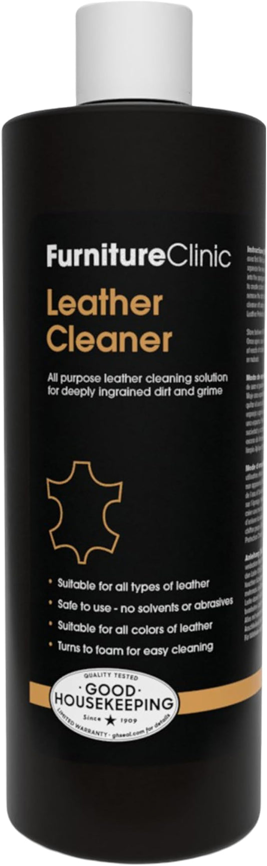 Furniture Clinic Leather Cleaner | Non-Toxic | Removes Dirt & Grime | by FurnitureClinic