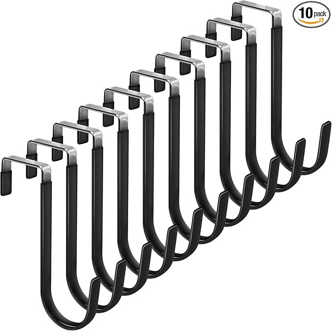 FYY Over The Door Hooks, 10 Pack Door Hangers Hooks by FYY