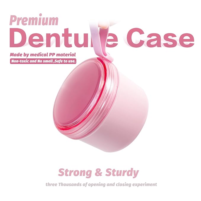 Denture Bath Case Cup Box Holder Storage Soak Container - Image 2