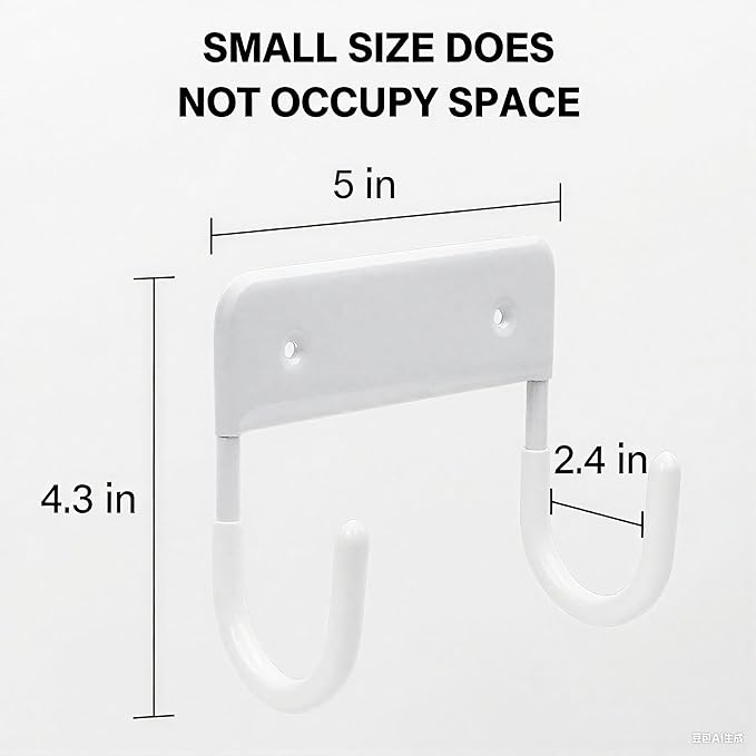 Ironing Board Holder Wall Mount, 5-Inch Wall Mount Ironing Board Hanger - Image 5