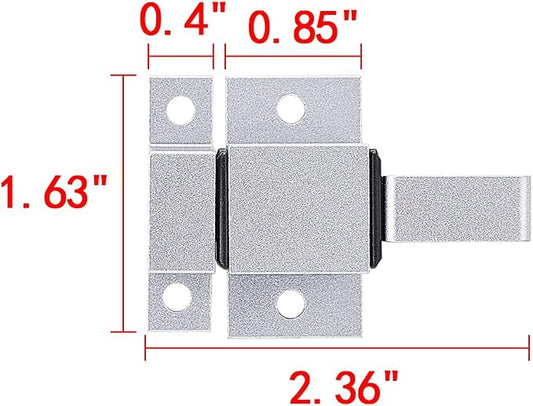 2 Packs Self-Closing Gate Latches, Aluminum Alloy Security Latch - Image 2
