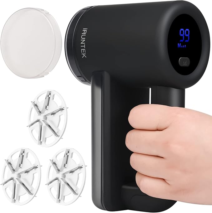 iRUNTEK Rechargeable Fabric Shaver & Lint Remover｜3-Speed Lint Shaver by iRUNTEK