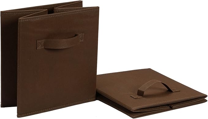Amazon Basics Cube Organizer Storage Bins Handles, Collapsible Fabric - Image 4