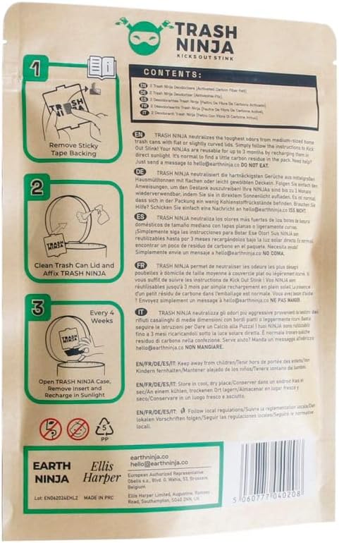 Trash Ninja Trash Can Deodorizer and Odor Eliminator - Image 14