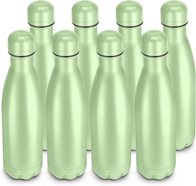 17oz Cola-Bottle Shaped Stainless Steel Leak-proof Water Bottle, Double Wall by Unknown