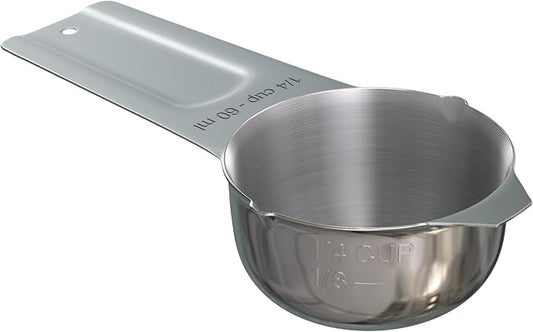 Color Up ¼ Cup Measuring Cup – Premium Chrome Stainless Steel, Accurate by ColorUpCollection