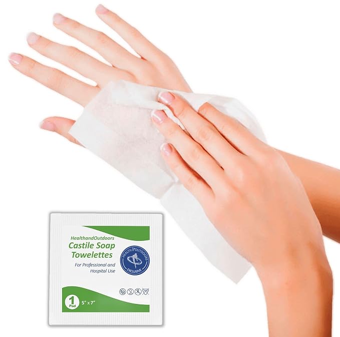 HAO Castile Soap Cleansing Towelettes 125 Count Refreshing Scented Wipes White - Image 5