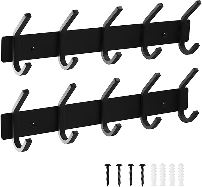 VAEHOLD Wall Hooks, Heavy Duty Aluminum Towel Hooks by VAEHOLD