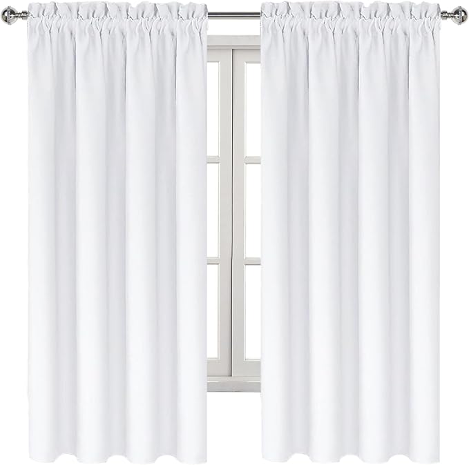 DWCN White Curtains for Living Room Thermal Insulated, 50% Light Blocking - Image 8